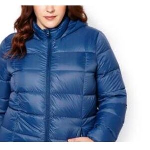 JACKET, DOWN BLEND, INSIGNIA BLUE, SIZE 6X, FOR COLDER DAYS, WIND & WATER REPELL